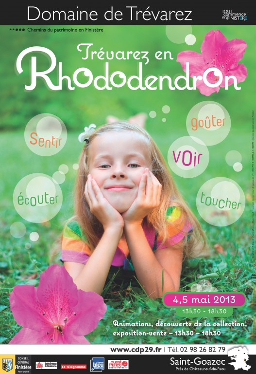 Affiche "Trevarez en Rhododendron" (2013)