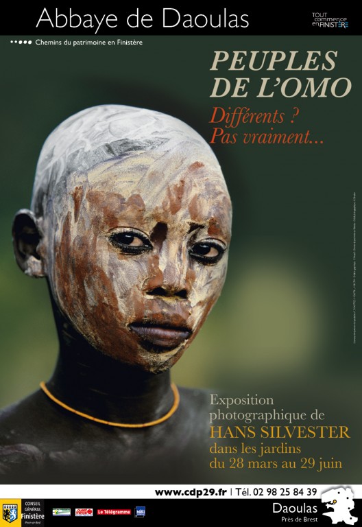 Affiche "Peuples de l'Omo" Hans Silvester (2014)