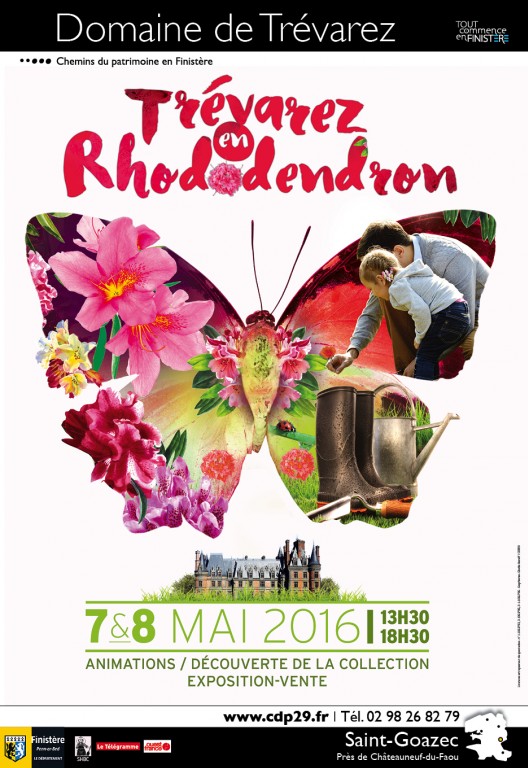 Affiche " Trévarez en rhododendron " (2016)