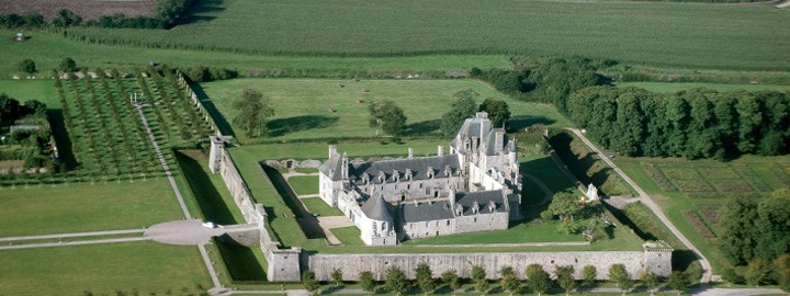 Vue aérienne du Château de Kerjean