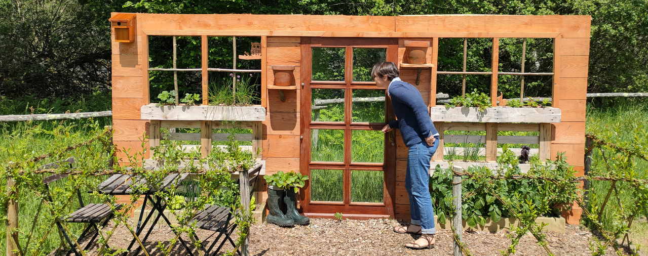 Relec - La fabrique du potager - Façade cabane - Expo 2021