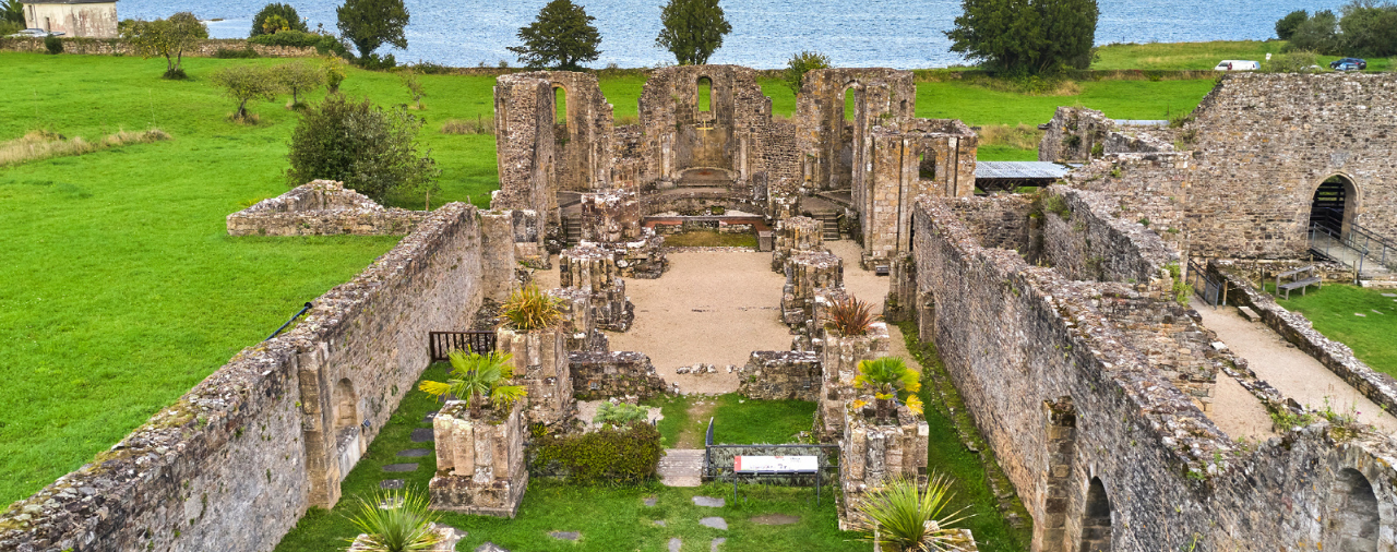 Abbaye de Landevennec - Drone Ruines