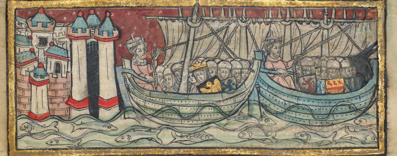 Abbaye de Land&eacute;vennec - Des tours &agrave; l'abbaye - enluminure #2