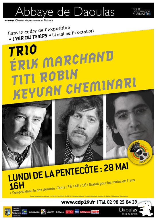 Affiche Trio Erik Marchand  (2012)