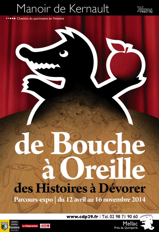 Affiche " De bouche à oreille " Parcours-expo 2014