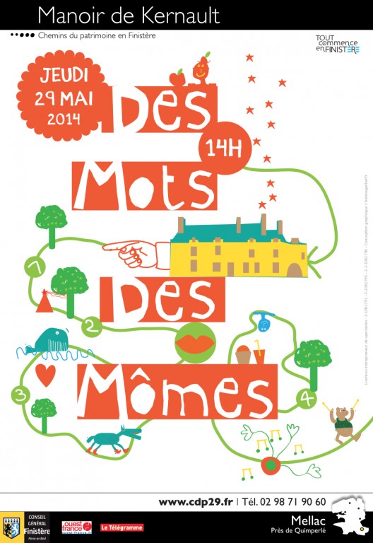 Affiche " Des mots des mômes " 2014