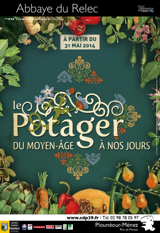 Affiche " Le potager du Moyen-Âge à nos jours " (2014)