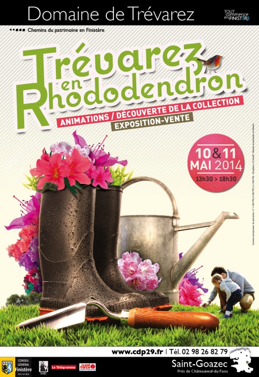 Affiche " Trévarez en rhododendron "