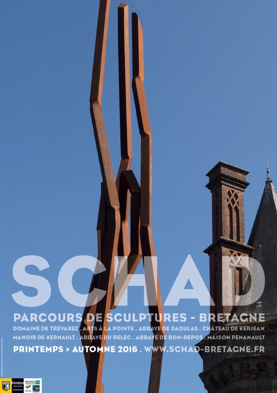 Affiche  " Schad parcours de sculptures - Bretagne 2016 "
