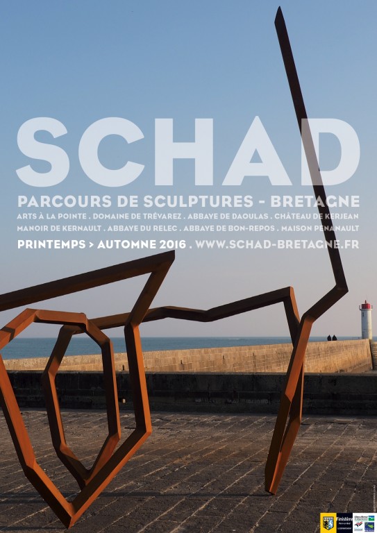 Affiche  " Schad parcours de sculptures - Bretagne 2016 " - 2