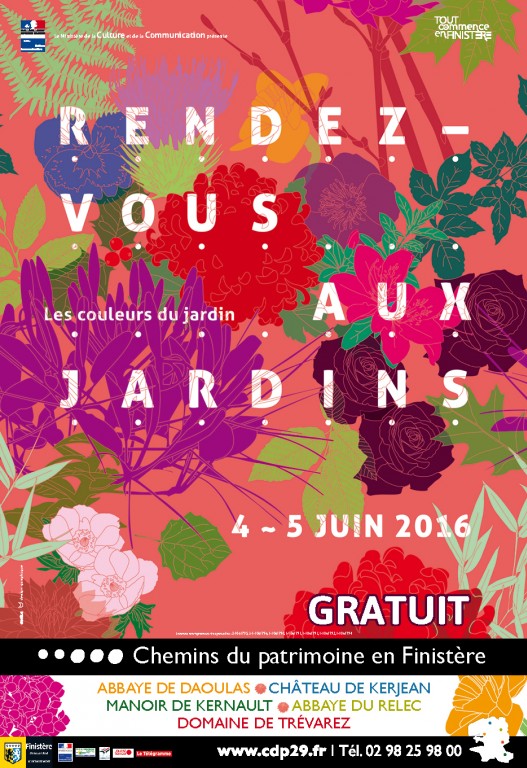 Affiche " Rendez-vous aux jardins " 2016