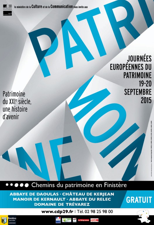 Affiche " Journées européennes du patrimoine " 2015