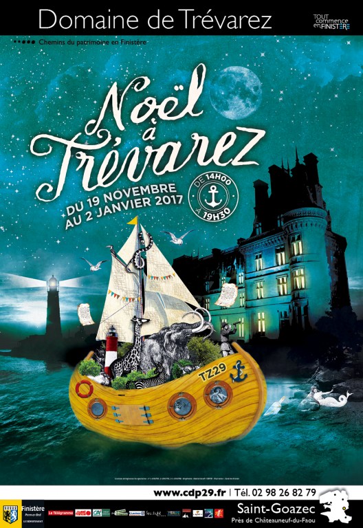 Affiche " Noël à Trévarez " (2016)