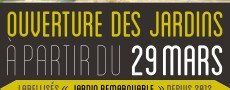 Affiche "Ouverture des jardins" (2013)