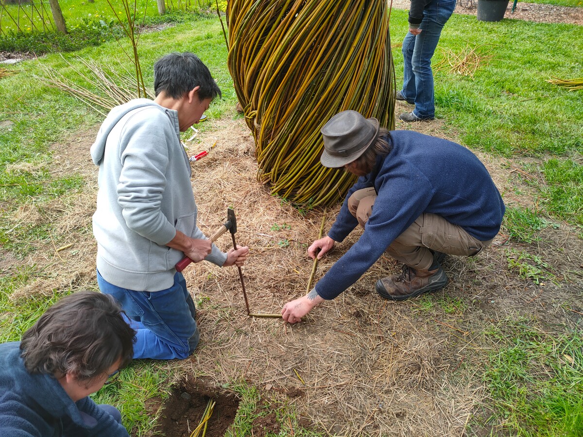 Abbaye du Relec - Projet Art'bre - Fin avril - Fabrication de l'arbre